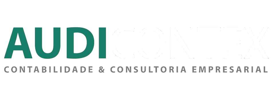 Logomarca Audicontex branca